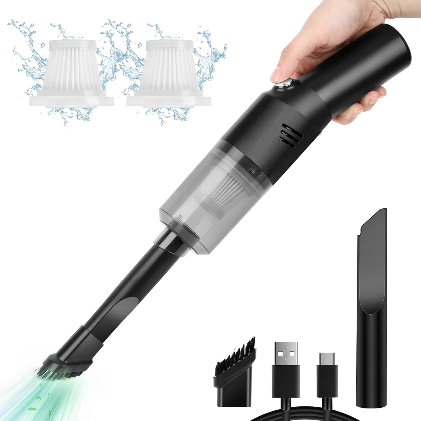 Mini portable car vacuum cleaner