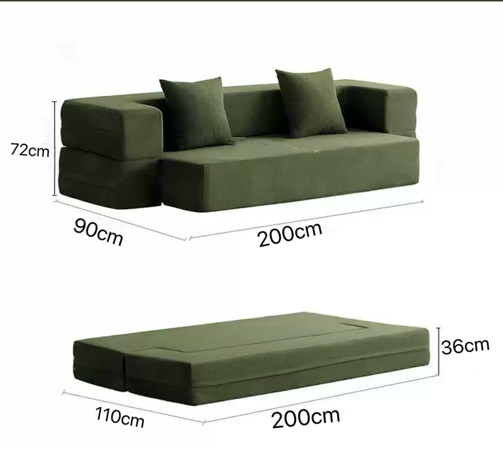 Memory Foam Convertible Sofa Bed