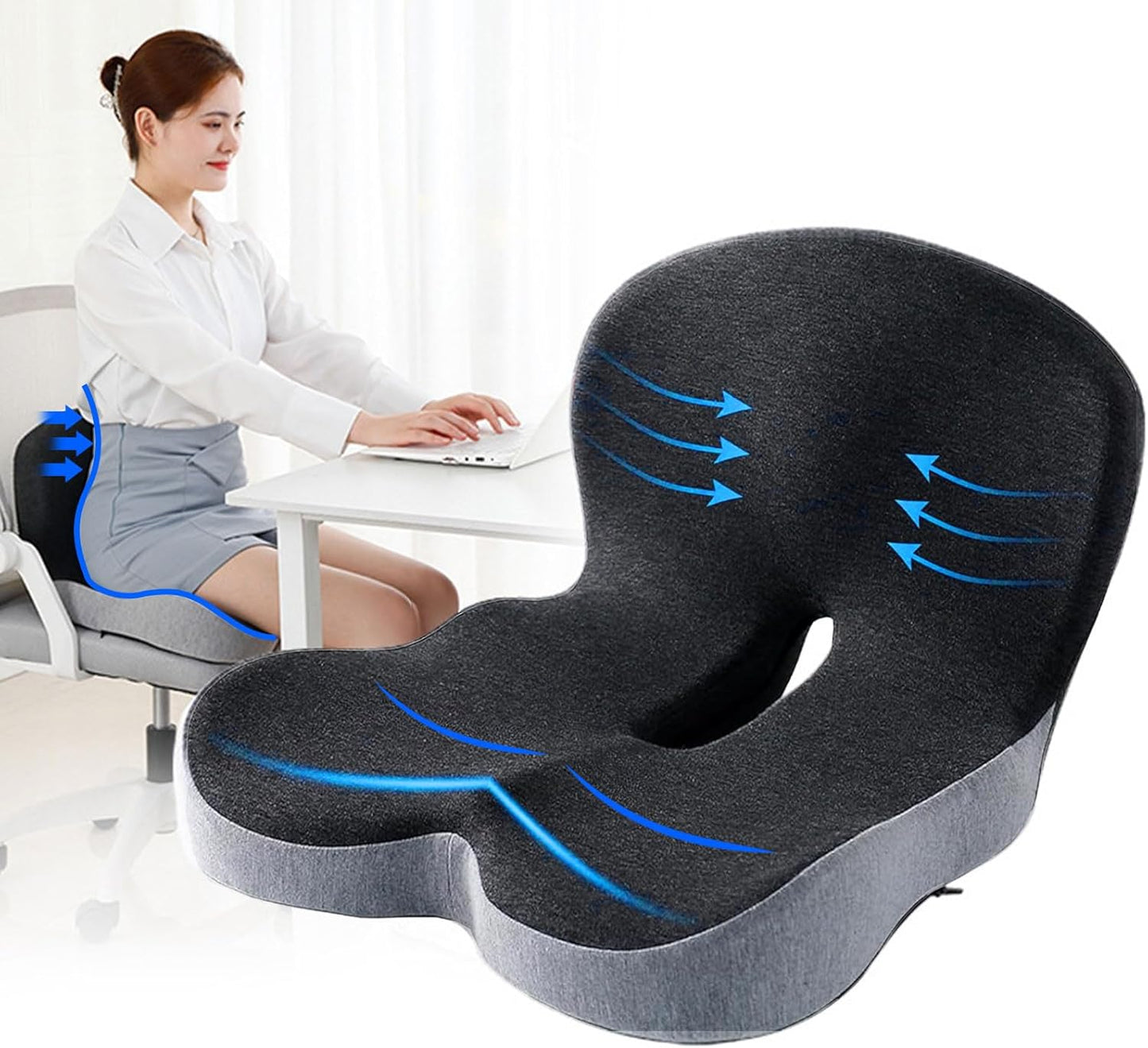 Ergonomic Orthopedic Viscoelastic Foam Cushion