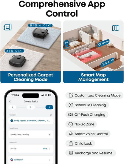 High Suction Autonomous Robotic Vacuum Cleaner