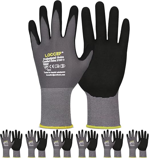 Microfoam nitrile coated work gloves