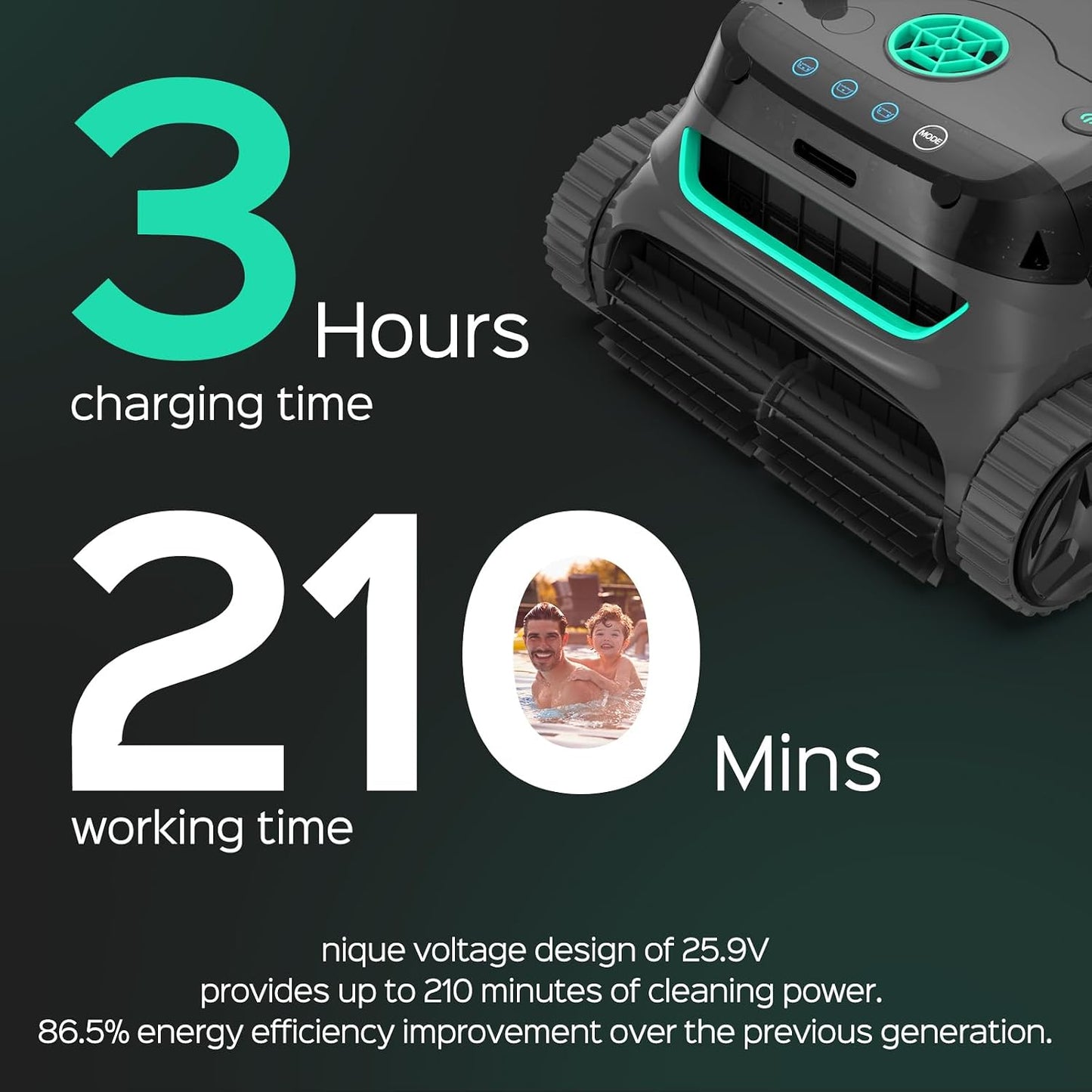High-End Cordless Pool Cleaning Robot