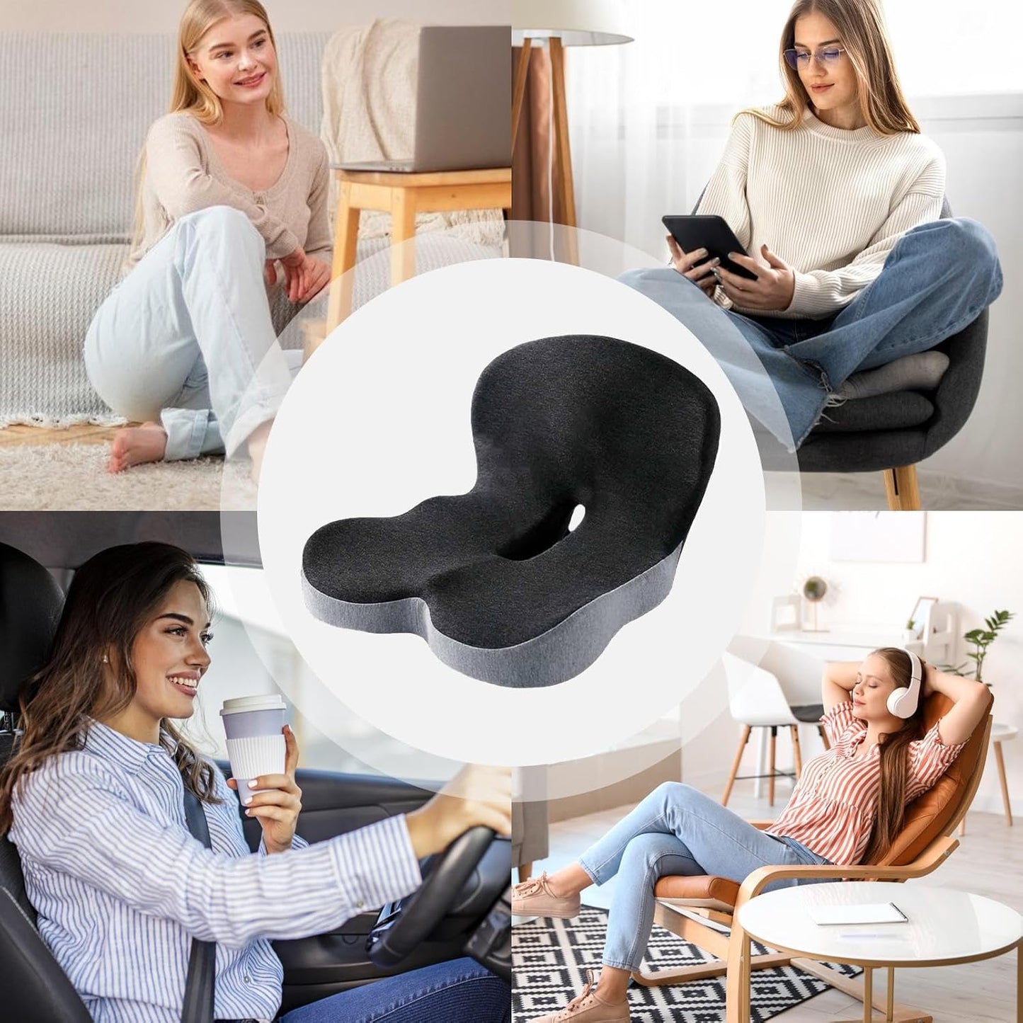 Ergonomic Orthopedic Viscoelastic Foam Cushion
