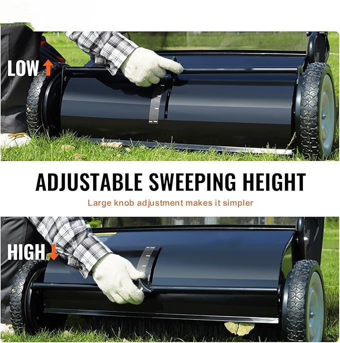 High Capacity Manual Garden Sweeper