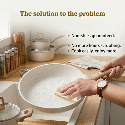 EleganceChef Pro-Set: 5 Pans + 4 Protectors