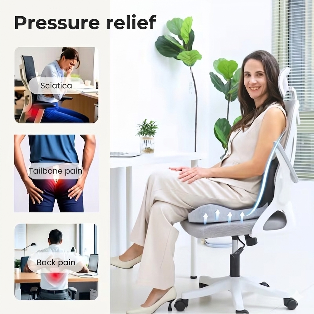 Ergonomic Orthopedic Viscoelastic Foam Cushion