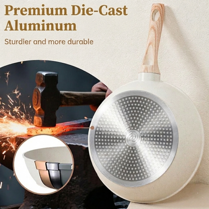 EleganceChef Pro-Set: 5 Pans + 4 Protectors