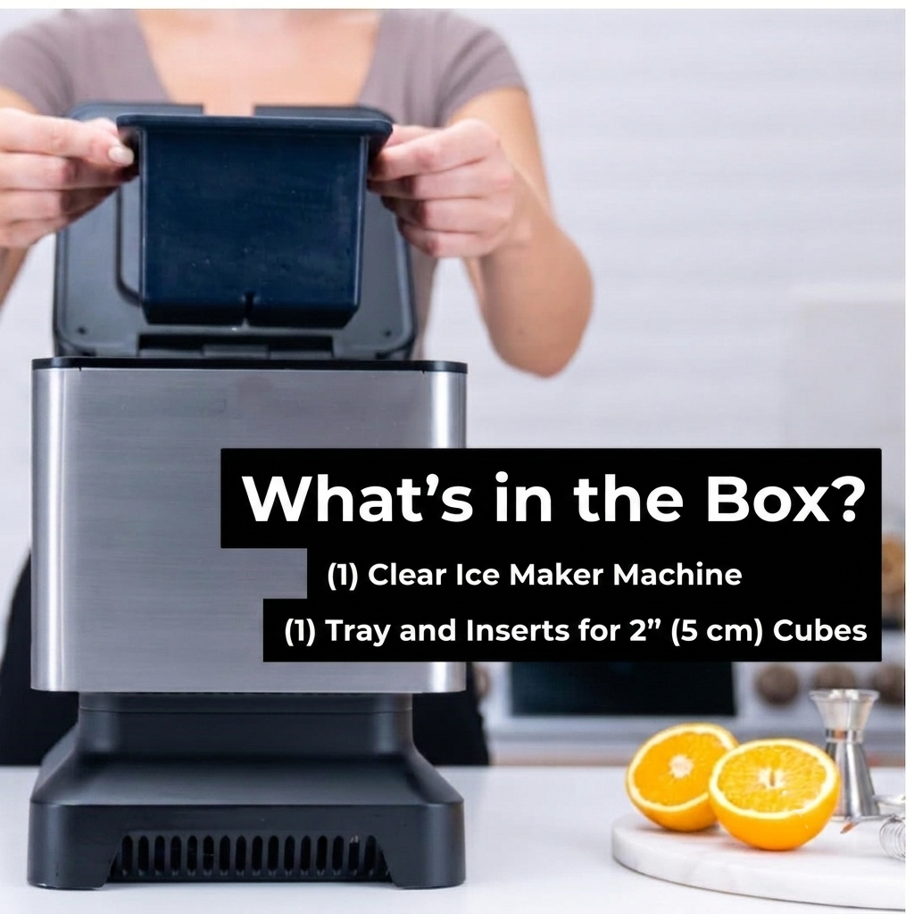 Premium Crystal Clear Ice Cube Machine