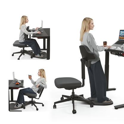 Dynamic Ergonomic Chair with Adjustable Lumbar Support